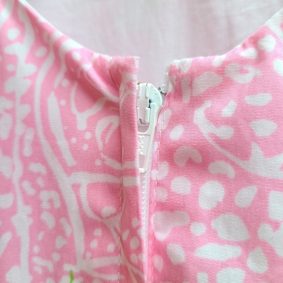 Lilly Pulitzer Citrus Print Pink and Green Dress, Size Small - Picture 8 of 9